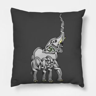 Trumpeting Elephant Pillow