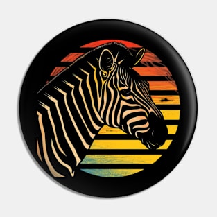 Zebra Grassland Habitats Pin