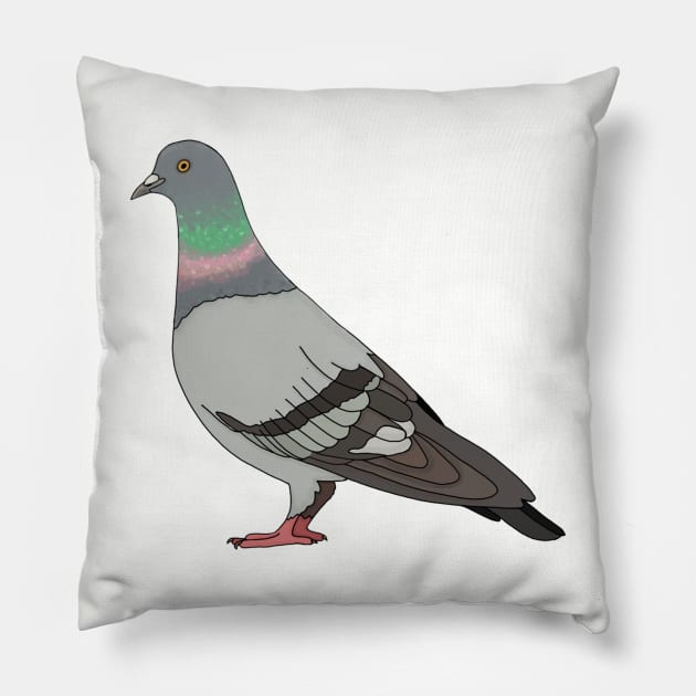 Pigeon walk Pillow by Naty Design Prague