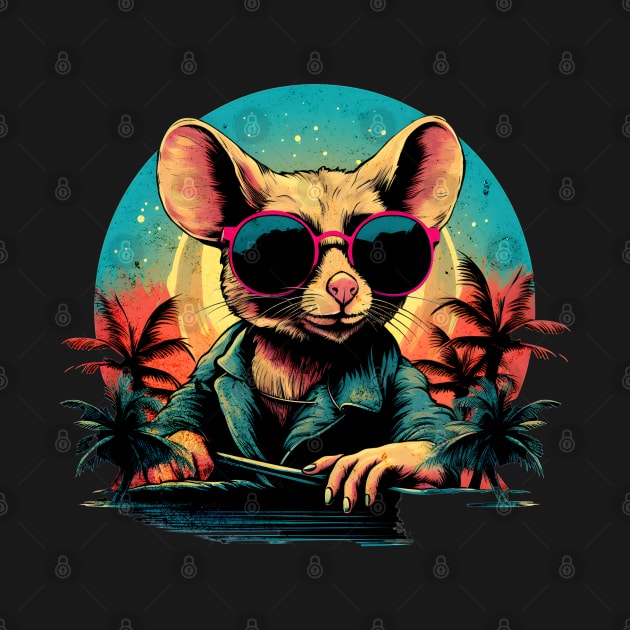 Retro Wave Jerboa by Miami Neon Designs