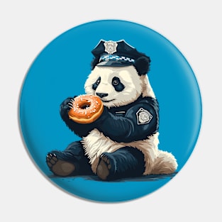 panda as police Pin