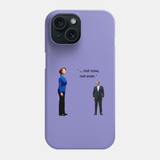 not now, not ever! Phone Case