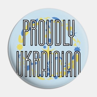 Proudly Ukrainian -peace Pin