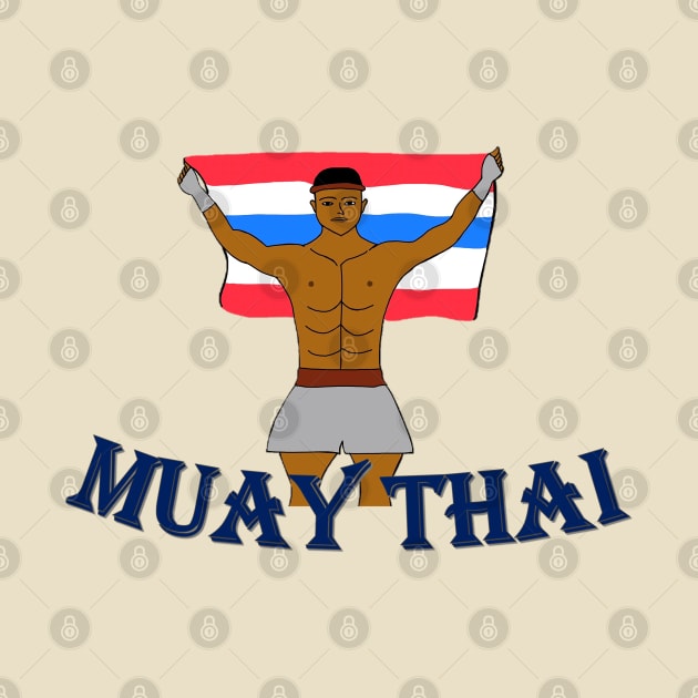 Thai Boxing - Empowered Men by drawkwardly