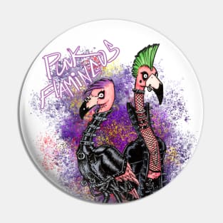 Punk Flamingos Pin