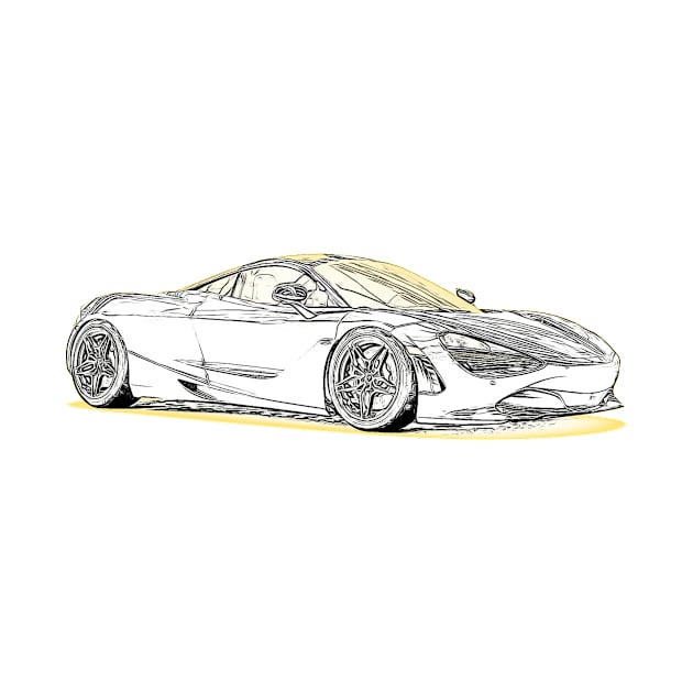 720S Wireframe by Auto-Prints