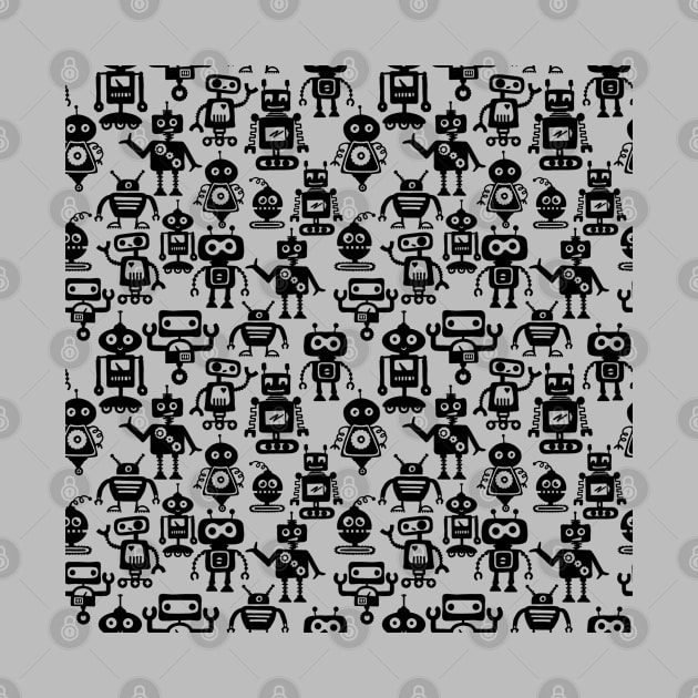 Robot All-Over Print and Sticker Pack by Slightly Unhinged