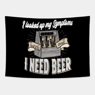 Beer Symptoms funny saying Tapestry