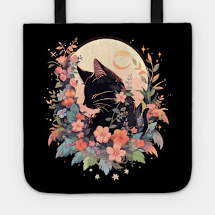 Cottagecore Kawaii Anime Cat Gifts Girls Womens Funny Cat Tote