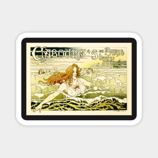 CASINO DE CABOURG 1896 by Artist Henri Privat Livemont Les Maitres De L'affiche Magnet