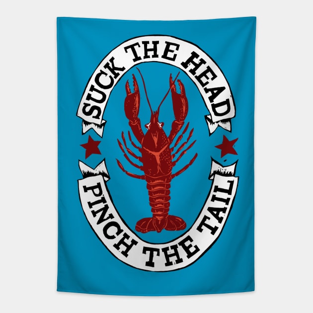 New Orleans Crawfish Tapestry by Woah there Pickle