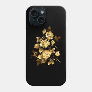 Gold roses Phone Case