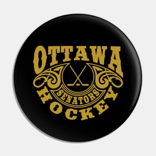 Vintage Retro Ottawa Senators Hockey Pin