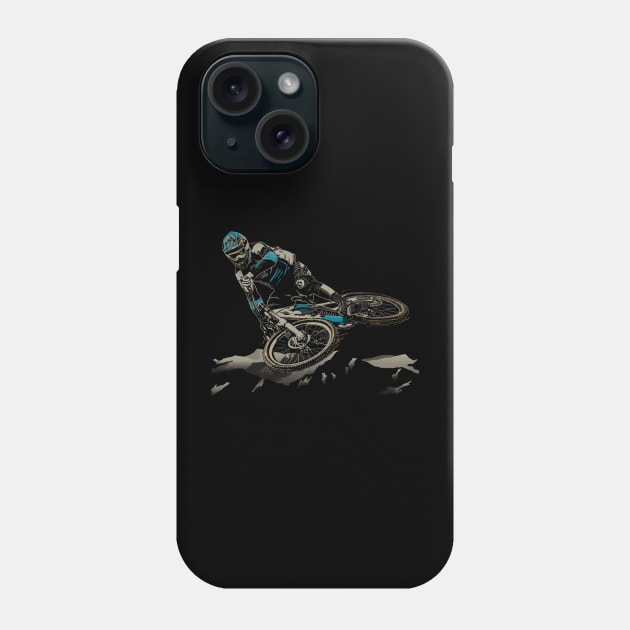 Mtb enduro Phone Case by Saturasi