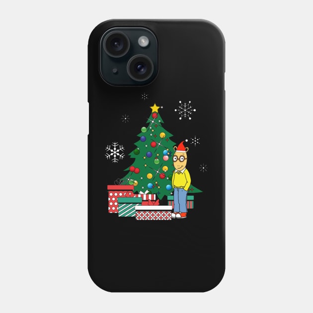 Arthur Around The Christmas Tree Phone Case by squids_art