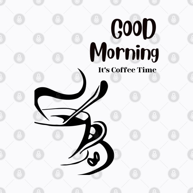 Good morning It is cofee time line art by KIRBY-Z Studio