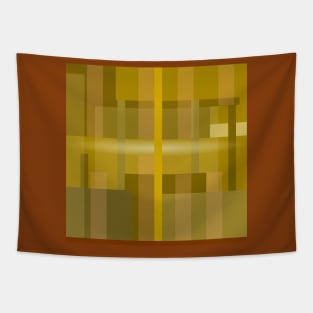 Geometric lines in discreet brown tones Tapestry