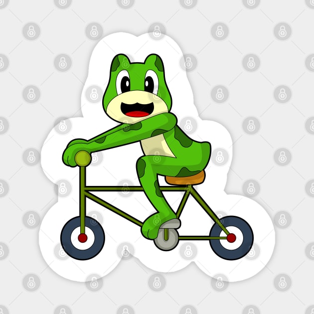 Frog Bicycle Magnet by Markus Schnabel