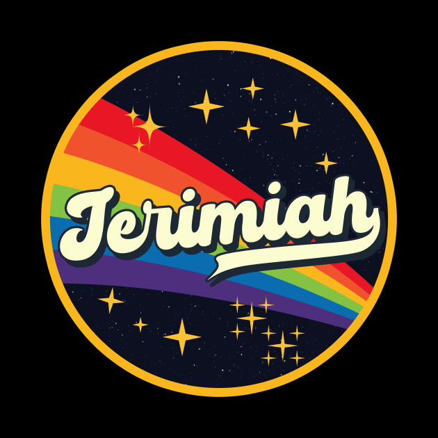 Jeremiah // Rainbow In Space Vintage Style by LMW Art