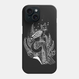 Winged Fox in White Phone Case