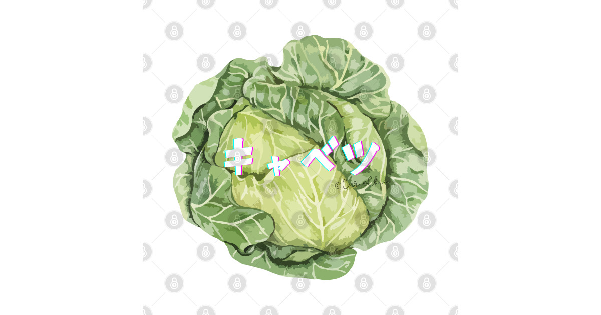Cabbage (Japanese logo) Cabbage TShirt TeePublic