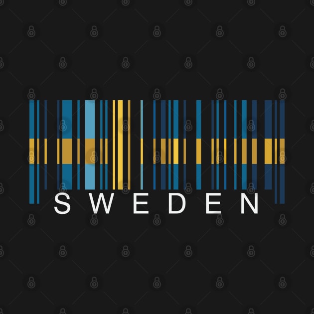 Sweden flag colors barcode by Finji