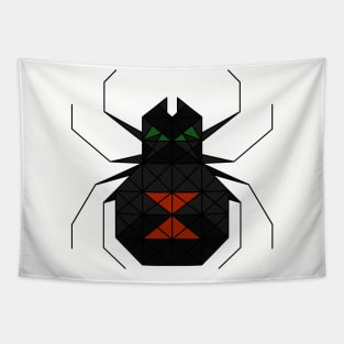 Black Widow - Geometric Abstract Tapestry