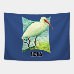 White  Ibis Tapestry