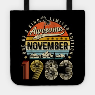 Awesome Since November 1983 Vintage 40th Birthday. Tote