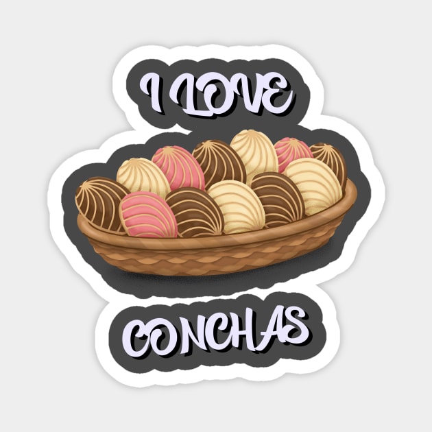 I love conchas Magnet by The Product Store