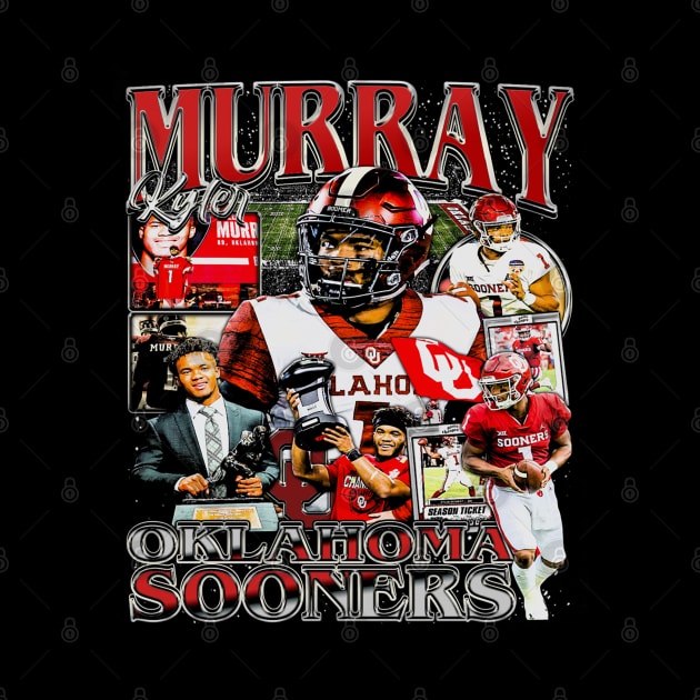 Kyler Murray College Vintage Bootleg by Richard Michaud Art