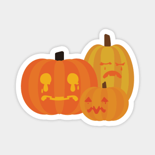 Somber Jack O' Lantern Crew [trio] Magnet