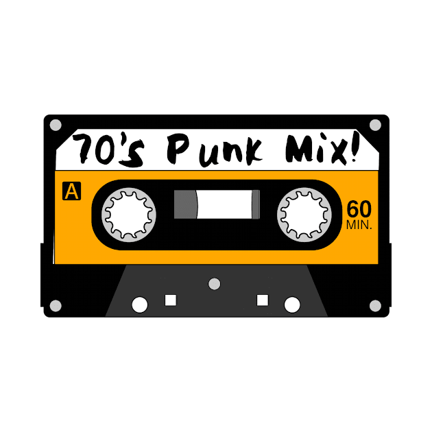 70’s Punk Mix Tape by MessageOnApparel