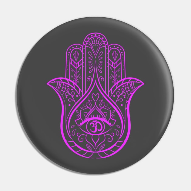 Hamsa Hand Pin by Freakquencys