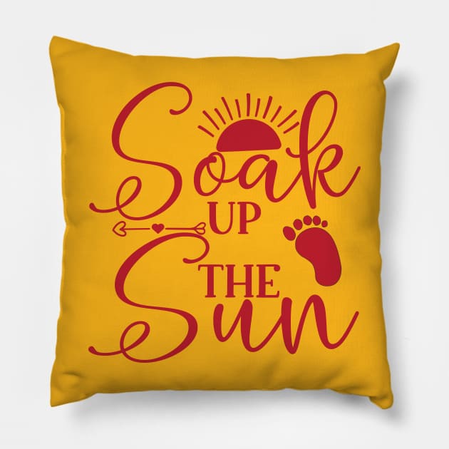 Soak Up The Sun Pillow by AxAr