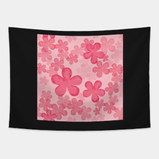 Watercolor Cherry blossom flowers Tapestry