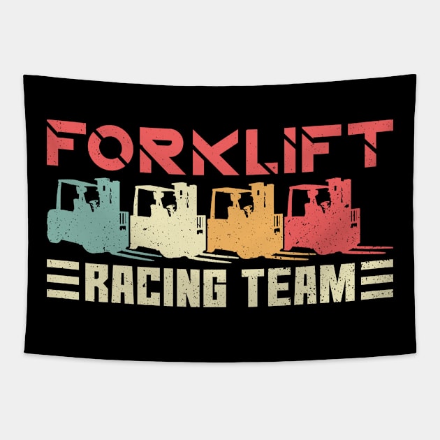 Forklift Racing Team - Forklift Driver Forklift Operator Tapestry by Anassein.os