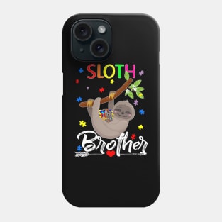 Sloth Autism Awareness Cute Sloth Puzzle Piece Brother Phone Case