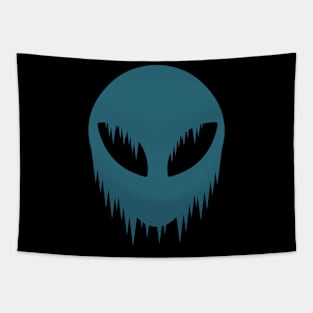 Alien Face Tapestry