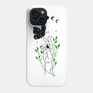 Minimalist Celestial Butterfly Phone Case