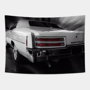 Pontiac Grand Ville, black and white Tapestry