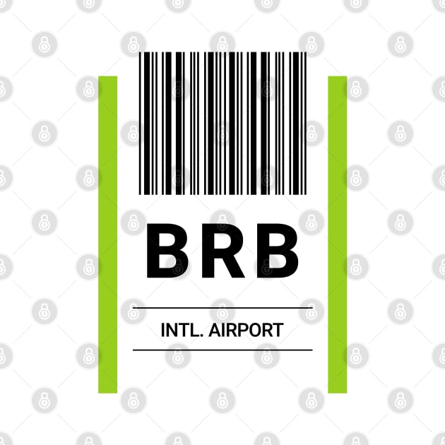 BRB Airport Baggage Label by powniels