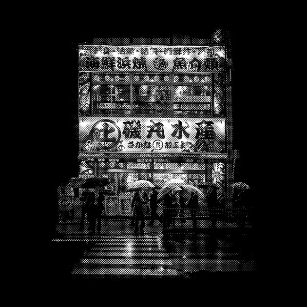 Tokyo Street Monochrome by TKL