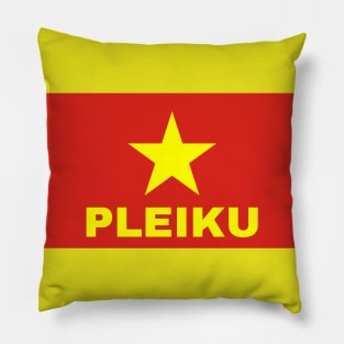 Pleiku City in Vietnamese Flag Pillow