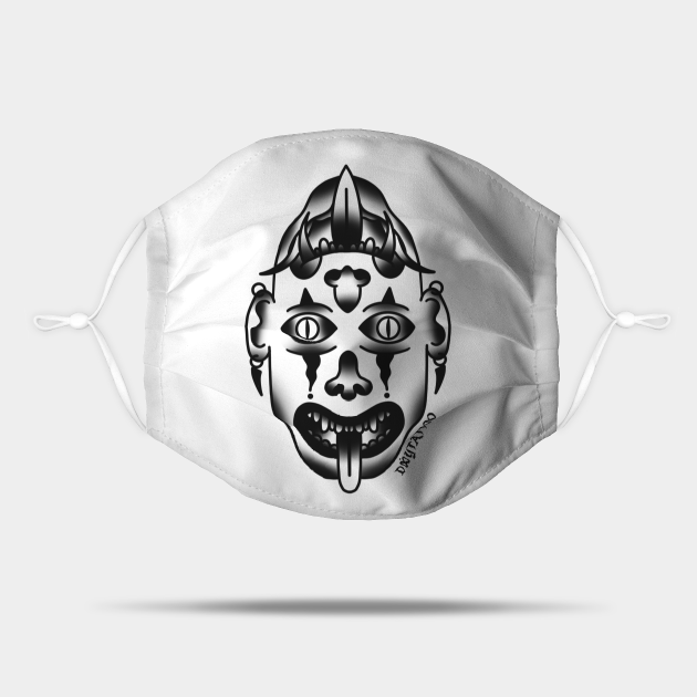 Two-Faced Wannabe - Traditional Tattoo Art - Mask | TeePublic Two-Faced Wannabe - Traditional Tattoo Art - Mask | TeePublic