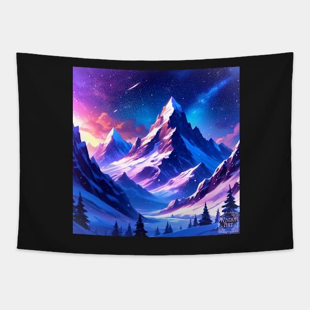 "From the Mountains" Tapestry by wacky-art-