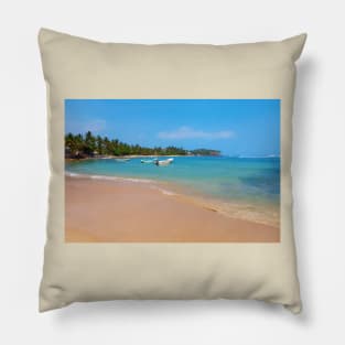 Indian ocean around Mirissa Pillow