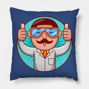 Scientist Man Pillow