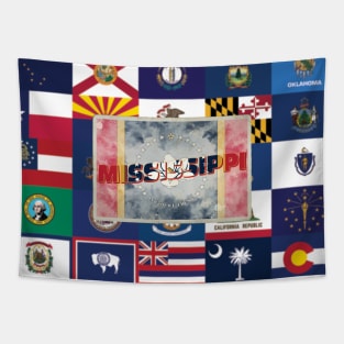 Mississippi vintage style retro souvenir Tapestry