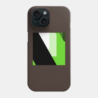 Green, white and black Phone Case